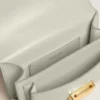 Borsa Venezia piccola in pelle martellata grigio minerale con dettagli dorati