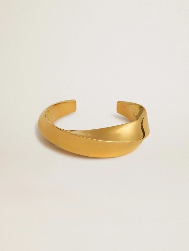 Bracciale rigido dorato