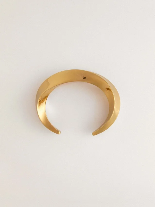 Bracciale rigido dorato
