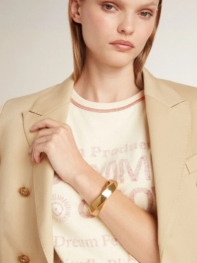 Bracciale rigido dorato