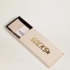 Calzini in cotone con finiture consumate, strisce blu e logo