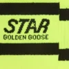 Calzini sportivi giallo neon con strisce nere