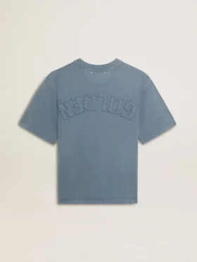 Camicia azzurro chiaro con logo rovesciato sul retro – Capsule in jersey