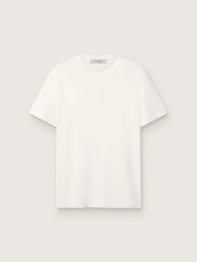 Camicia bianca da uomo con trattamento invecchiato