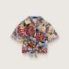 Camicia da bambina con stampa multicolore