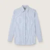 Camicia da donna a righe sottili