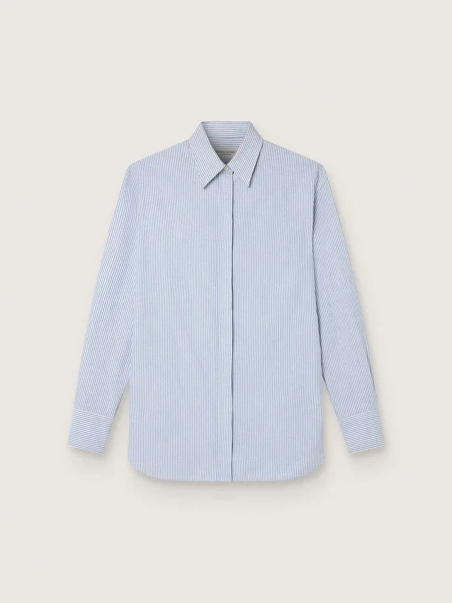 Camicia da donna a righe sottili