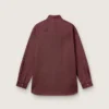 Camicia da donna in denim bordeaux
