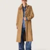 Camicia da donna oversize con effetto denim vissuto