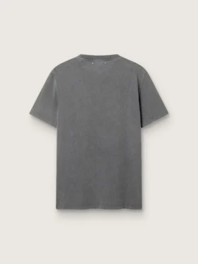 Camicia da uomo grigio antracite con effetto consumato