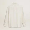Camicia da uomo oversize effetto consumato con righe verticali