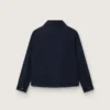 Camicia unisex Journey in tela di cotone blu con logo ricamato