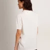 Camicie bianche da donna con cristalli cabochon
