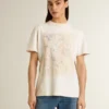 Camicie bianche da donna con stampa floreale