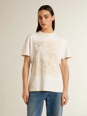 Camicie bianche da donna con stampa floreale