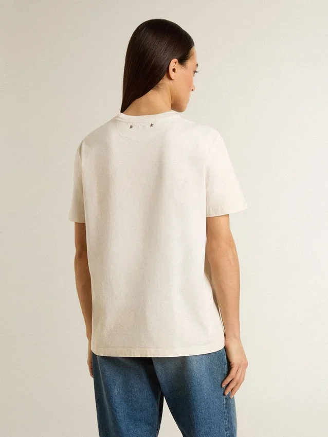 Camicie bianche da donna con stampa floreale