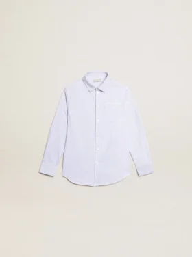 Camicie da bambino a righe azzurre