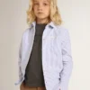 Camicie da bambino a righe azzurre