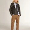 Camicie da bambino a righe azzurre