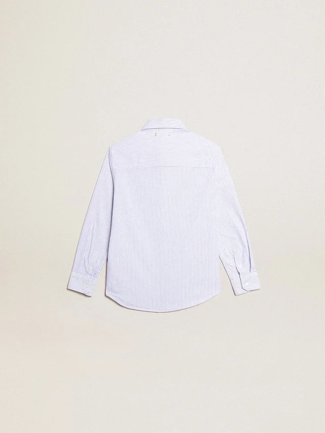 Camicie da bambino a righe azzurre