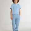 Camicie da bambino azzurre con stampa