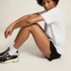 Camicie da donna con stella glitterata argento sul davanti