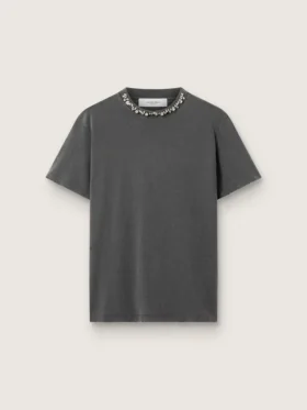 Camicie da donna grigio antracite con cristalli