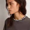 Camicie da donna grigio antracite con cristalli