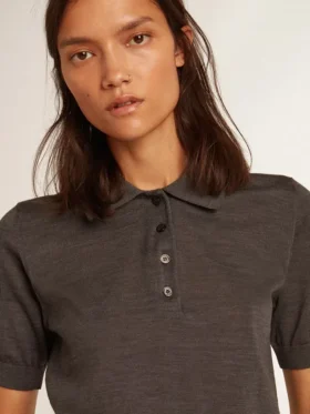 Camicie da donna in lana merino antracite