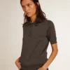 Camicie da donna in lana merino antracite