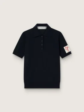 Camicie da donna in lana merino blu navy