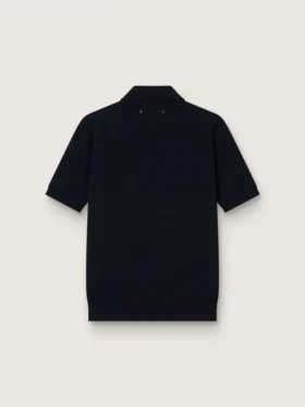 Camicie da donna in lana merino blu navy