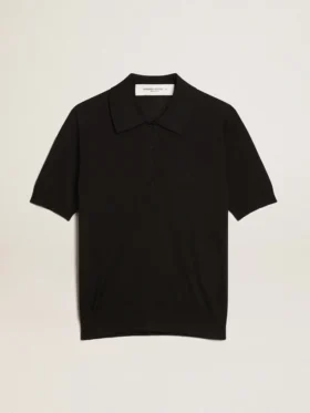 Camicie da donna in lana merino nera