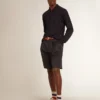 Camicie da uomo a maniche lunghe in lana merino blu navy