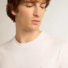 Camicie da uomo bianche con stella glitterata argento sul davanti