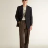 Camicie da uomo grigie effetto vintage con stampa sul davanti