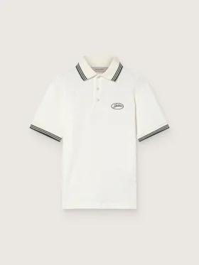Camicie da uomo in cotone bianco con motivo jacquard traforato
