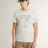 Camicie da uomo in cotone bianco con stampa verde