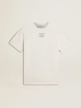 Camicie da uomo in cotone effetto "worn-white" con scritte nere