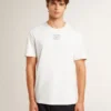 Camicie da uomo in cotone effetto "worn-white" con scritte nere