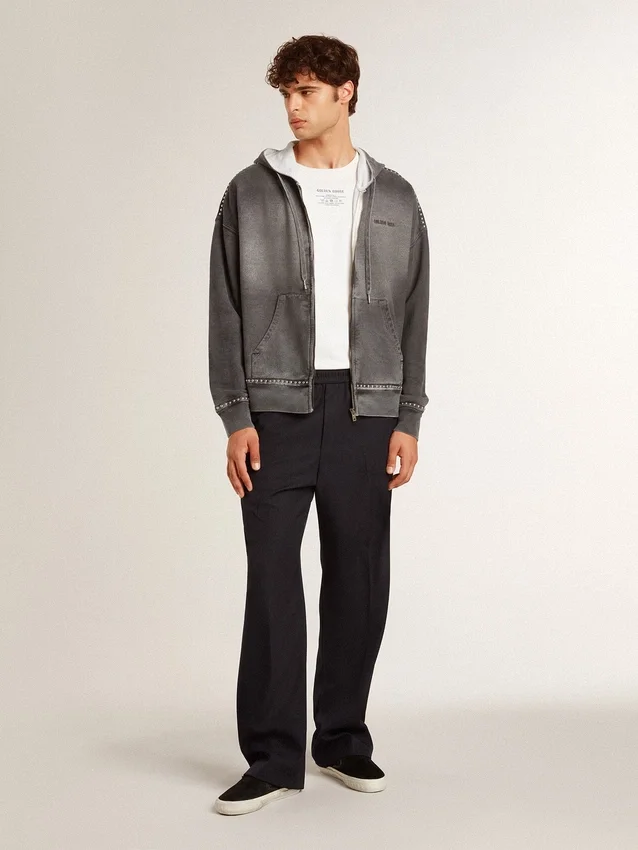 Camicie da uomo in cotone effetto "worn-white" con scritte nere