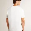 Camicie da uomo in cotone effetto "worn-white" con scritte nere