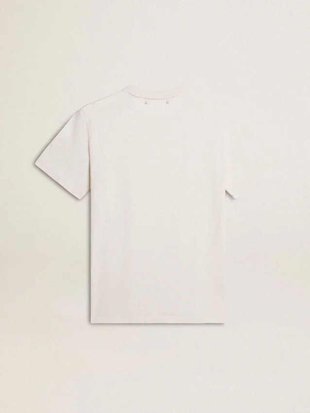 Camicie da uomo in cotone effetto "worn-white" con scritte nere
