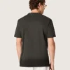 Camicie da uomo in jersey di cotone antracite con cuore traforato