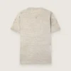 Camicie da uomo in jersey grigio melange con stampa vintage