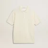 Camicie da uomo in maglia jacquard bianca