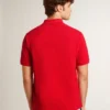 Camicie da uomo in piquet di cotone rosso