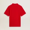 Camicie da uomo in piquet di cotone rosso