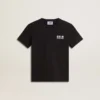 Camicie nere con logo bianco a contrasto sul davanti e maxi stella sul retro