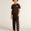 Camicie nere con logo bianco a contrasto sul davanti e maxi stella sul retro